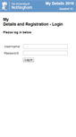Mobile Screenshot of mydetails.nottingham.ac.uk