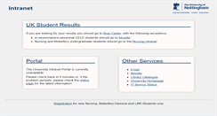 Desktop Screenshot of portaldown.nottingham.ac.uk