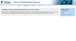Desktop Screenshot of maths.nottingham.ac.uk