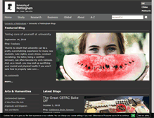 Tablet Screenshot of blogs.nottingham.ac.uk